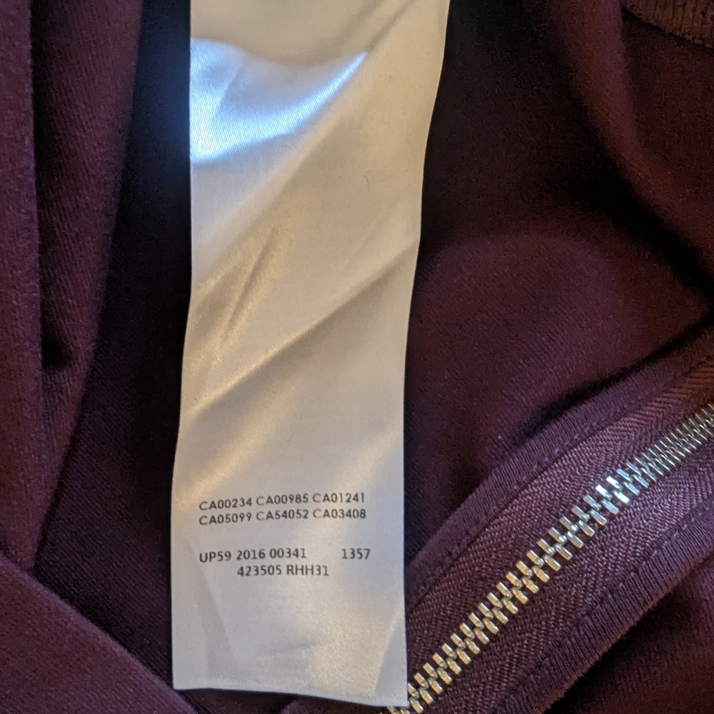 McQ Alexander McQueen Burgundy Bell Sleeve A-Line Dress XL - Picture 6 of 15